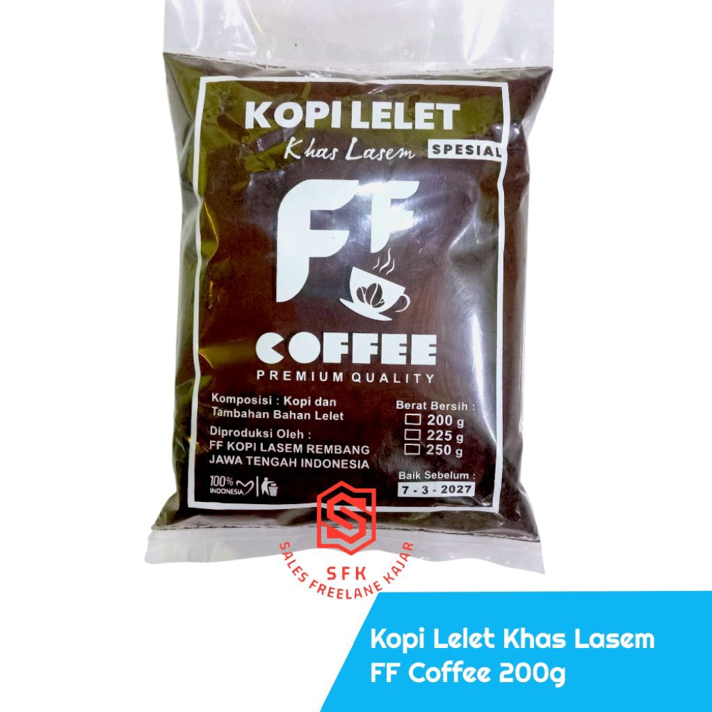 

Kopi Lasem / Kopi Lelet Khas Lasem Merek FF Coffee 200 g
