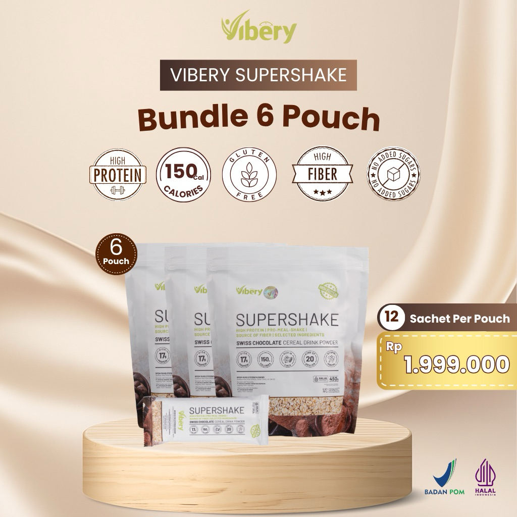 

Vibery Supershake | Meal Replacement | 6 Pouch