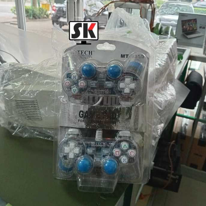 STIK STICK GAMEPAD USB PC LAPTOP DOUBLE TRANSPARAN / Stick USB Double