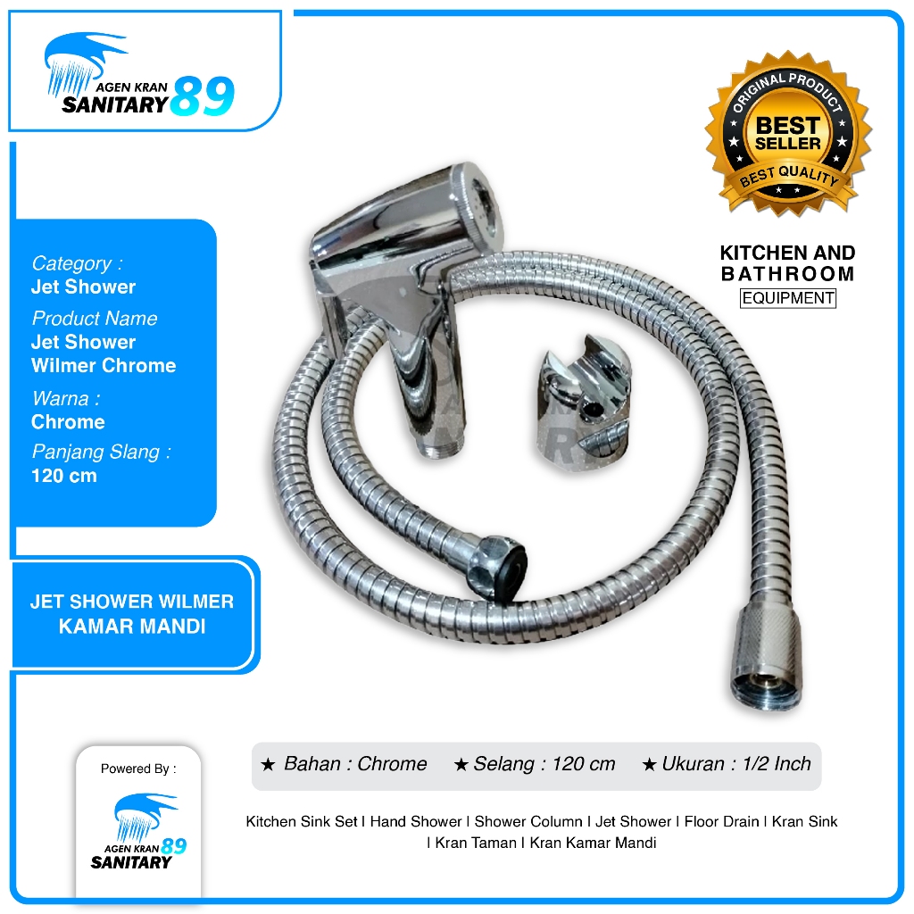 JET SHOWER CHROME/BIDET SHOWER/JET SHOWER TOILET/JET SHOWER KAMAR MANDI