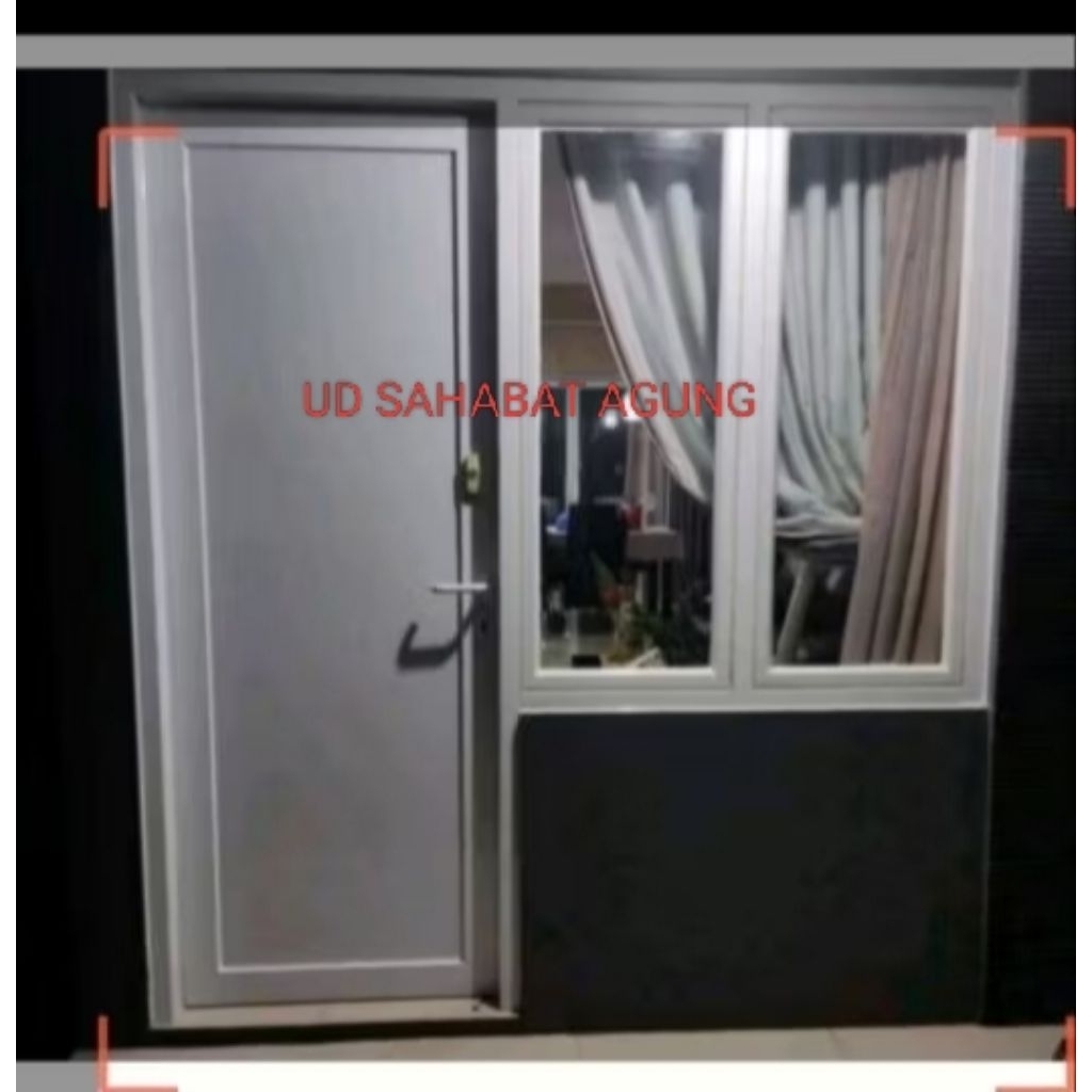 DAUN PINTU+KUSEN PINTU +JENDAL GANDENG +DAUN JENDELA (1SET) BAHAN KAYU KAMPER DAN MERANTI BISA CUSTO