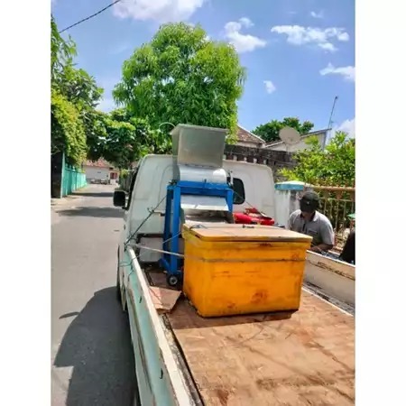 Mesin Penghancur Es Balok | Serut & Cacah Es Balok | Mesin Serut Es Batu Kapasitas Besar