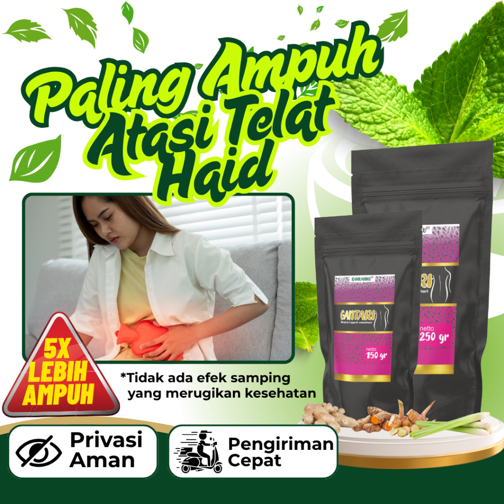 Obat Telat Dateng Bulan Pelancar Haid Pelancar Tidak Teratur Nyeri Haid Menstruasi Jamu Herbal