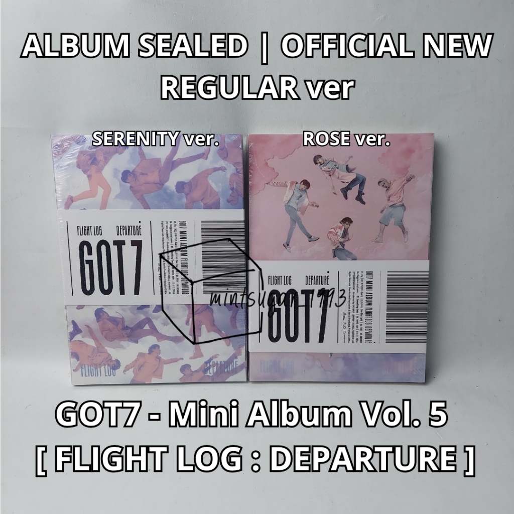 [ READY NEW OFFICIAL SEALED ] GOT7 - Mini Album Vol.5 [ FLIGHT LOG : DEPARTURE ] ( Serenity ver | Ro