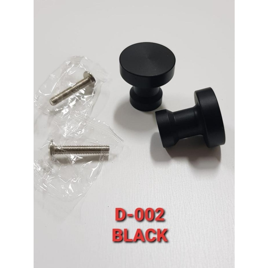 Handle Tarikan Pintu Hitam dan Emas D- 002 Tarikan Laci Tarikan Pintu Lemari Gagang Pintu Bulat