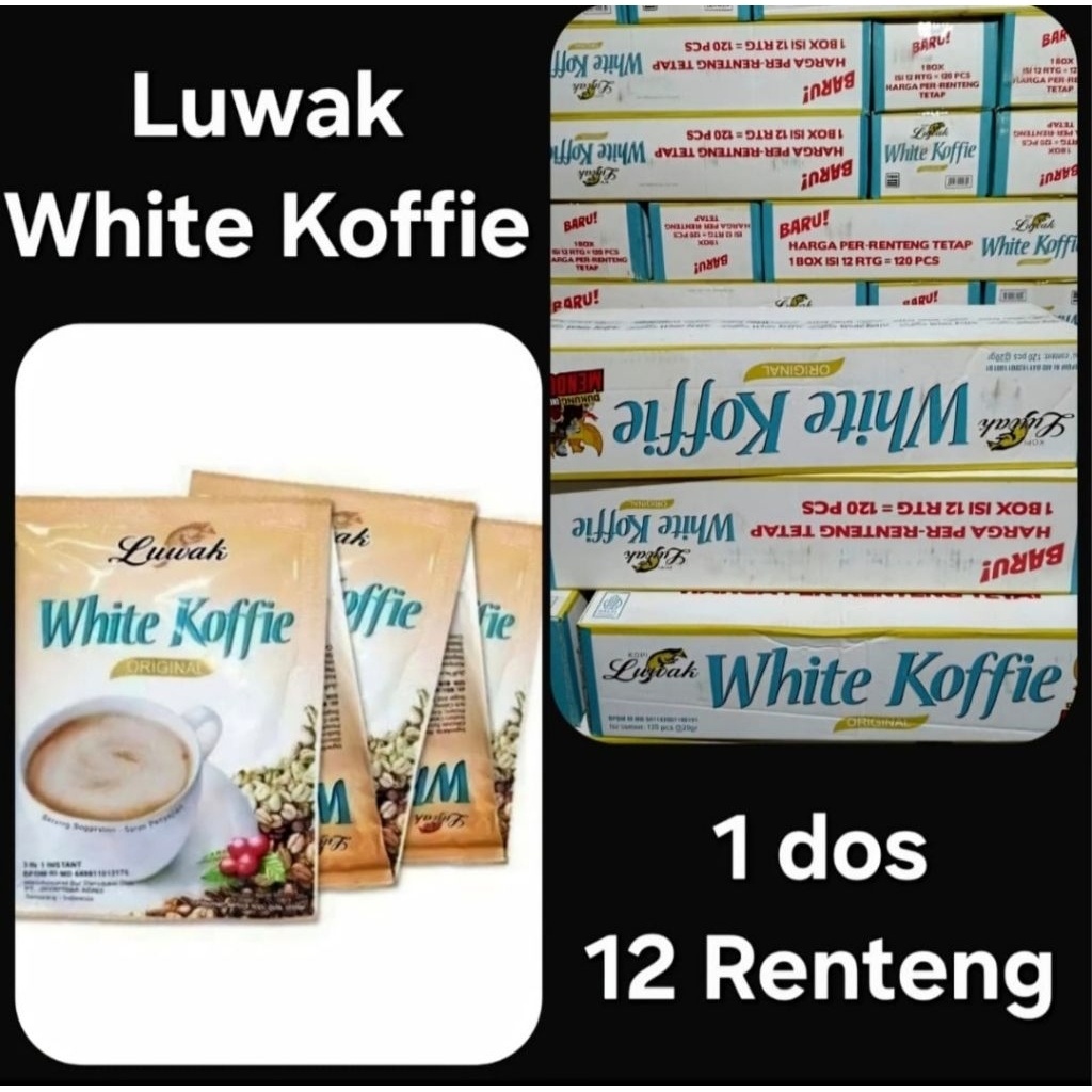 

LUWAK WHITE COFFE DAN LUWAK HITAM READY KARTONAN