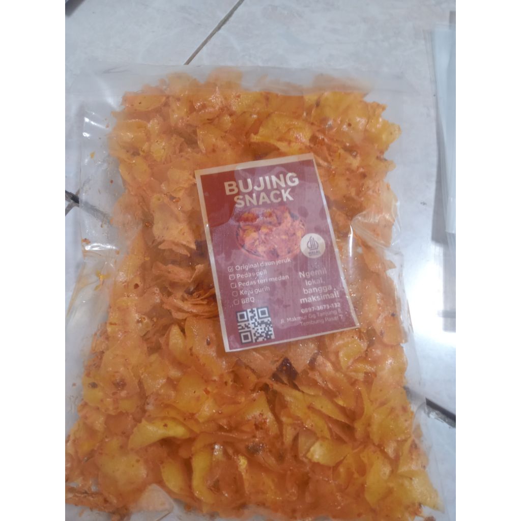 

Keripik Singkong Pedas Teri Medan JUMBO