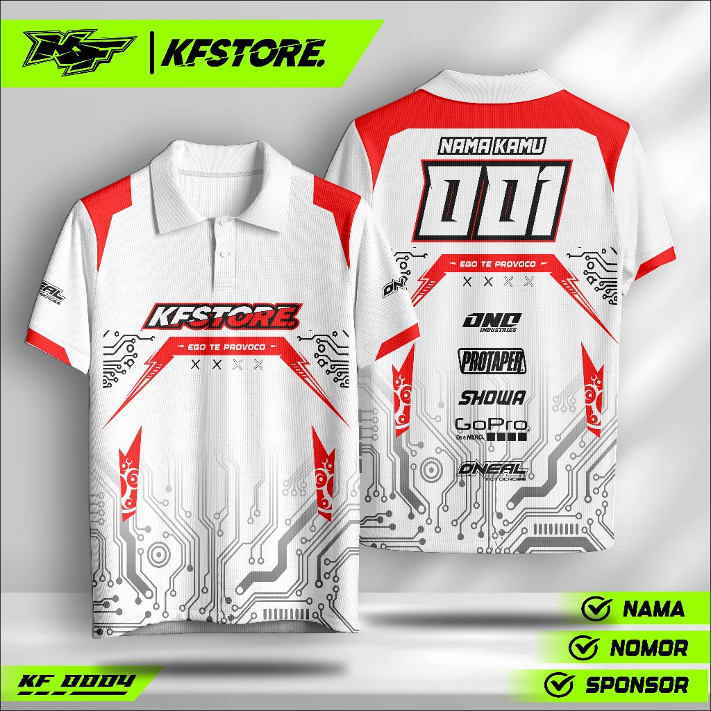 Jersey Drag Bike Custom – Bisa Nama Sendiri | Baju Balap Full Print Premium