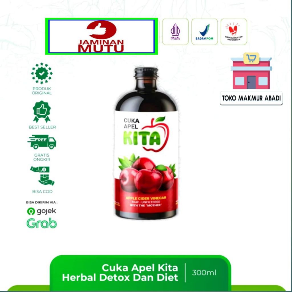 

Cuka Apel Kita 300ml ORIGINAL - Cuka Apel 100% ASLI 300 ml
