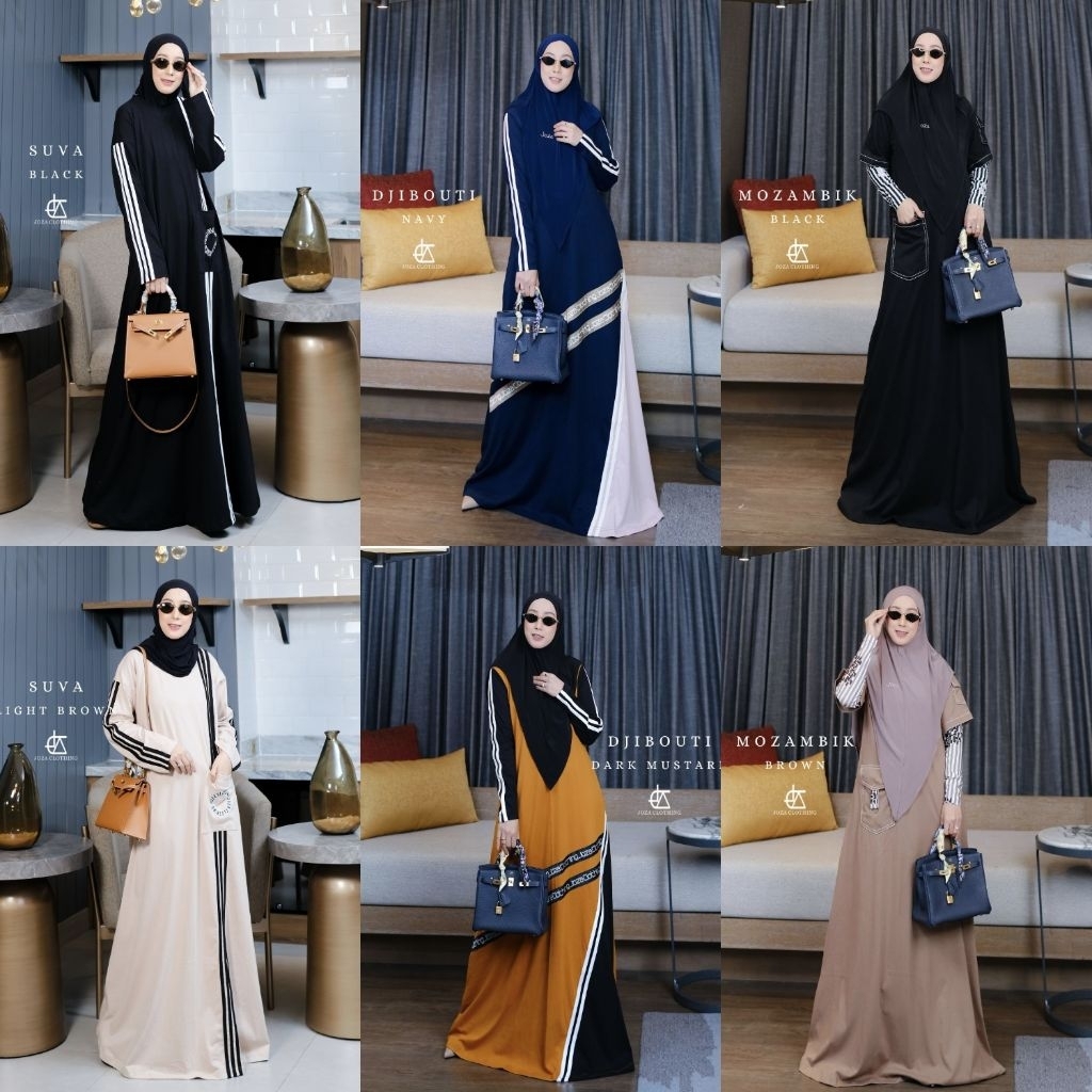 Suva, Mozambik, Djibouti Sport Series joza clothing. baju olahraga syar'i. baju olahraga muslimah, m