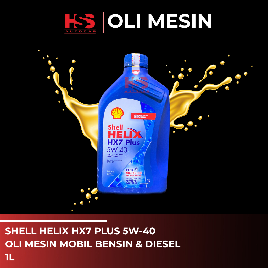 Oli Mesin Shell Helix HX7 Plus 5W-40 1L/Oli Mesin Shell 5W-40