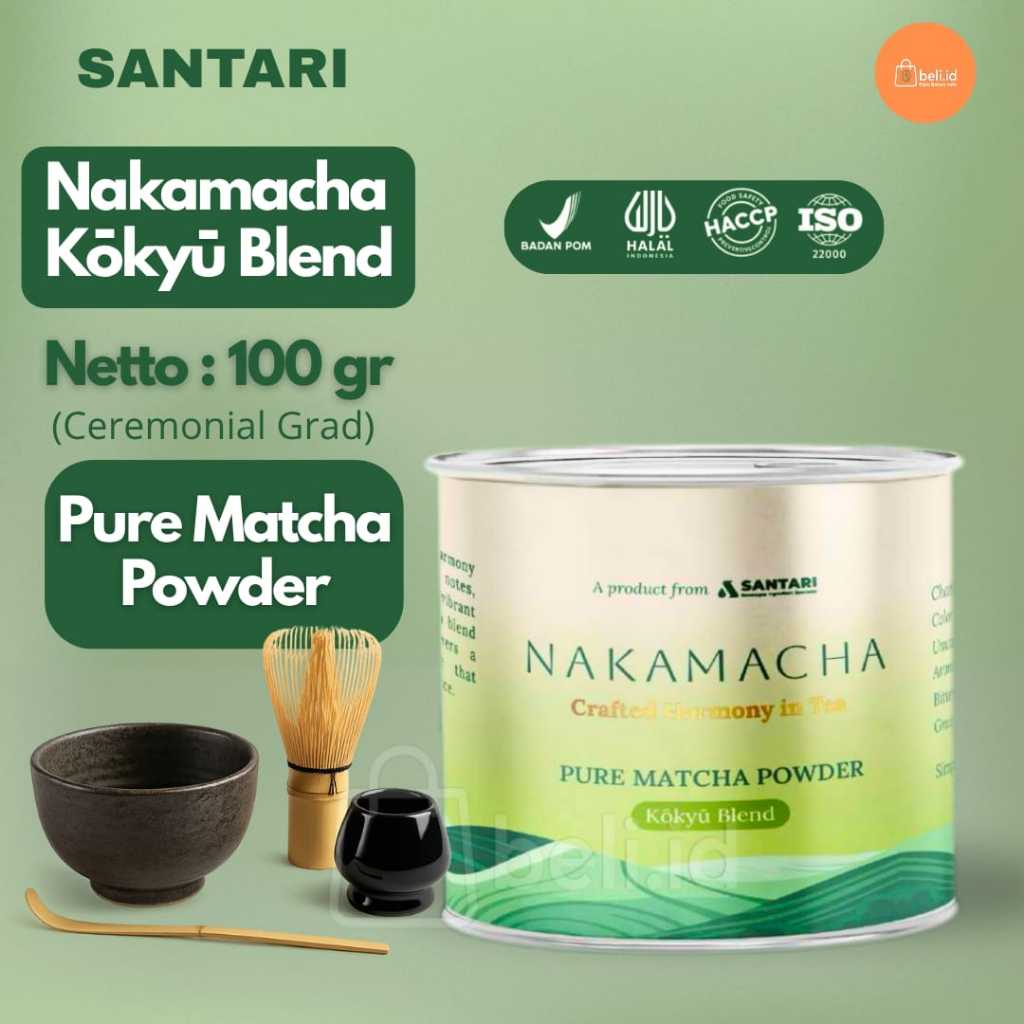 

Nakamacha Pure Matcha Powder - Kokyu Blend PURE Ceremonial Grade Matcha - Bubuk minuman Matcha Premium