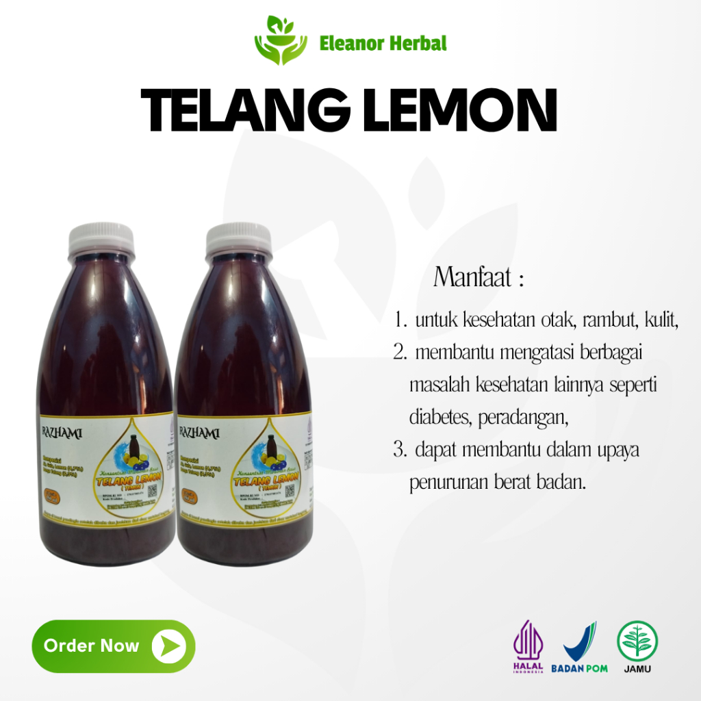 

Sirup Ekstrak Bunga Telang Dan Lemon Segar Minuman Sehat Dan Berkhasiat