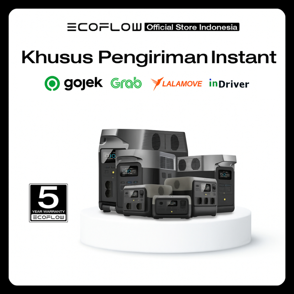 

KHUSUS PENGIRIMAN INSTANT INVOICE EcoFlow Pengiriman Instan RIVER 2 RIVER 2 MAX RIVER 2 PRO RIVER 3 RIVER 3 MAX PLUS DELTA 2 DELTA 3 PLUS DELTA PRO 3
