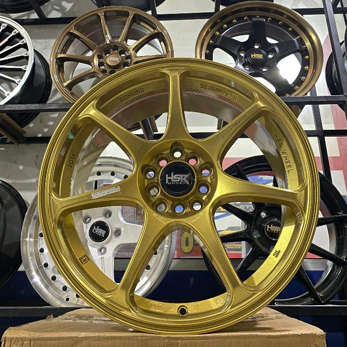 Velg Mobil Ring 18X8 H10X100-114,3 ET45 GOLD Cocok Mobil InnovamTerios,Ft86,Hrv,Rush dll