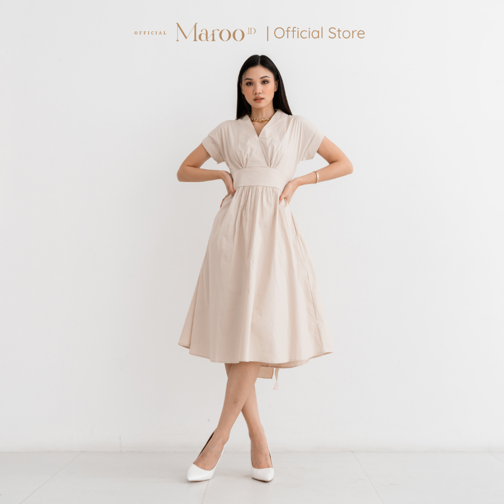FREE ONGKIR MAROO - REI KIMONO DRESS / DRESS KIMONO / DRESS KONDANGAN / DRESS KOREA