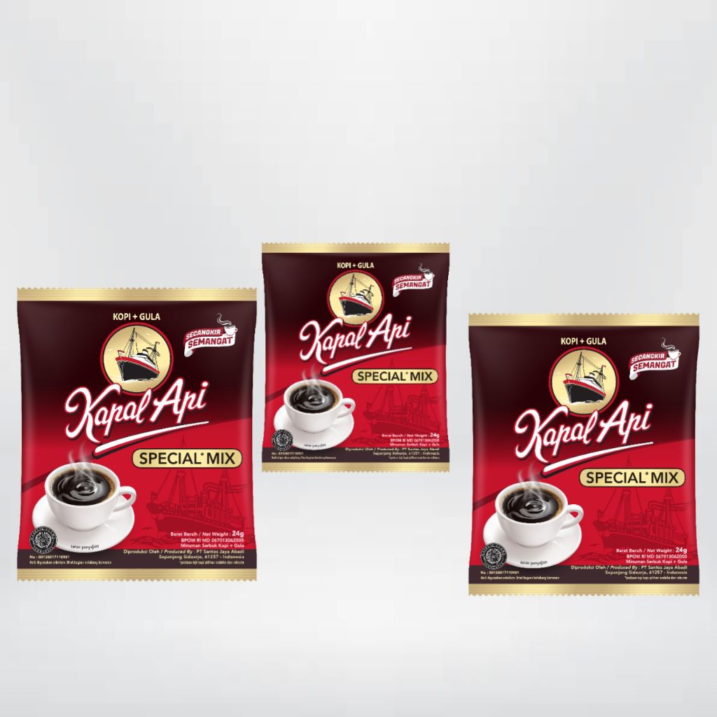 

Kopi Kapal Api Special Mix 25gr isi 1 renceng (10sachet)