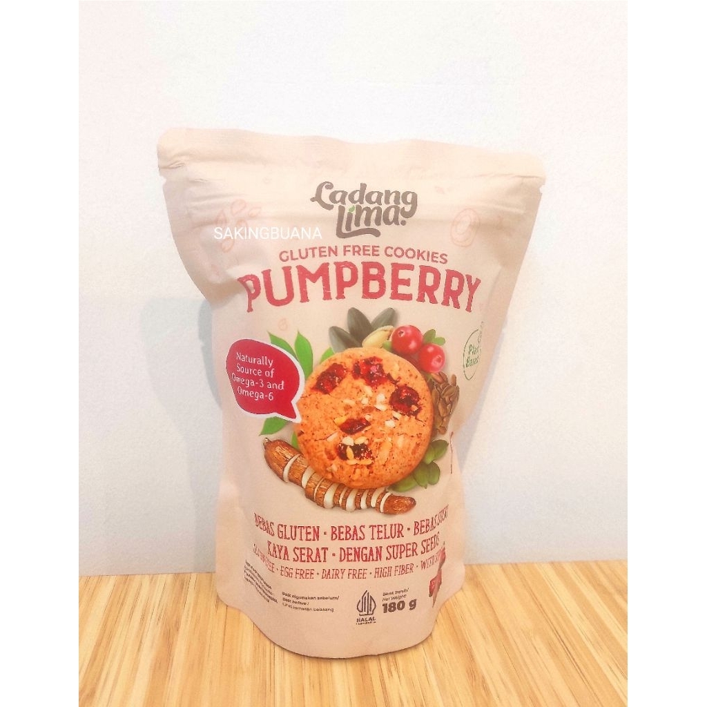 

Pumpberry Glutten Free Cookies 180gr - Ladang Lima
