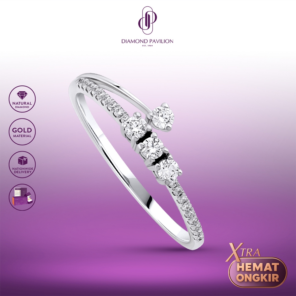 Diamond Pavilion Cincin Emas Batu Berlian Kavita Ring