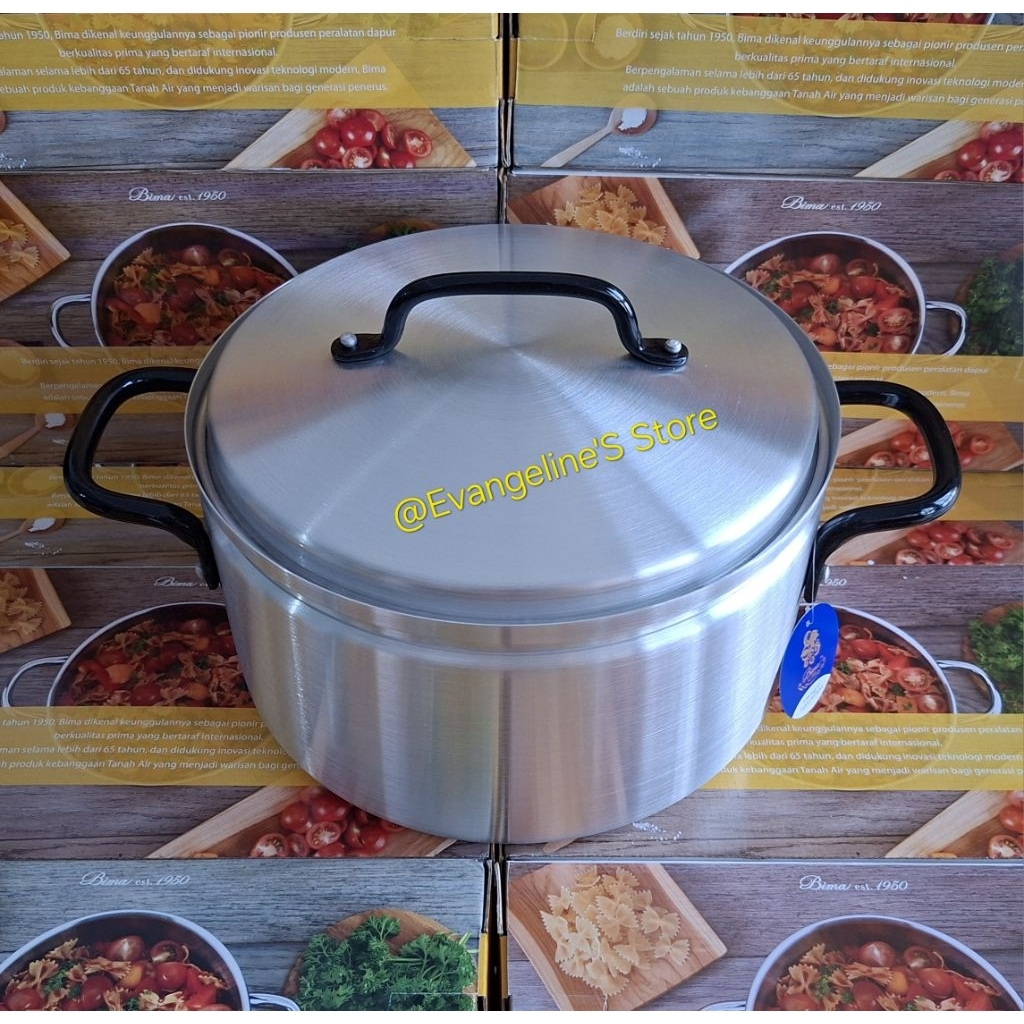 Bima Lux Saucepot Panci 30 Cm Aluminium Kapasitas 11 Liter