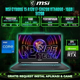 MSI Cyborg 15 A13V i7-13620h RTX4060