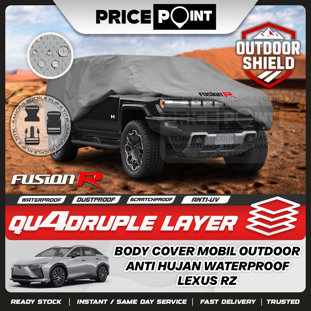 Body Cover Mobil LEXUS RZ Penutup Body Anti Air 4 Layer FUSION R HIGH-END Series