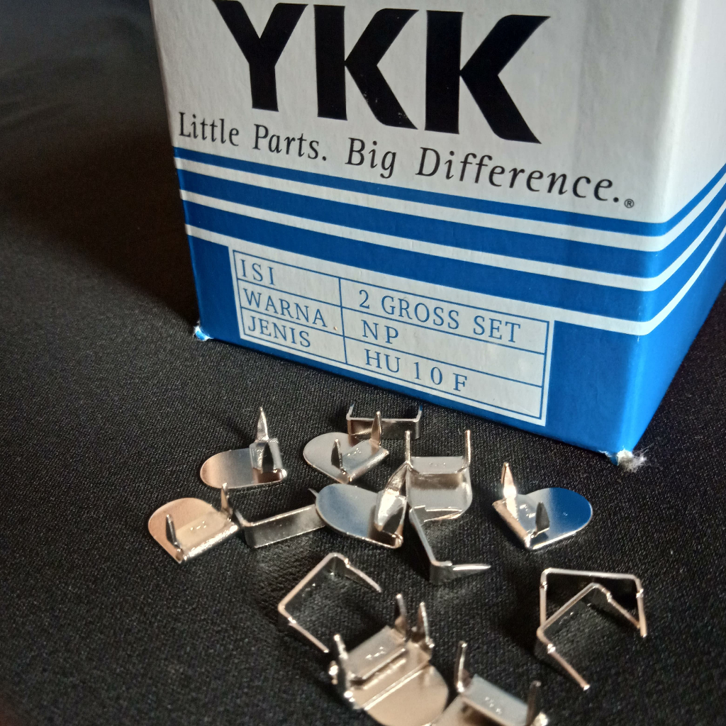 Sport Sistem Kancing Hak Tanam Ykk - 12Pcs Kualitas Original