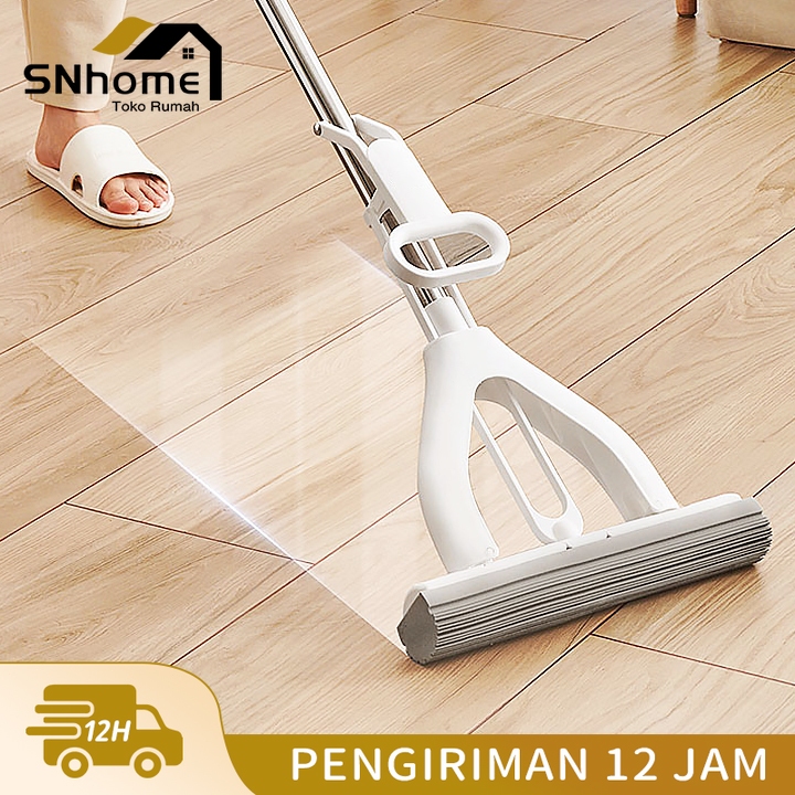 【COD】Alat Pel Lantai Spons Sponge Mop 28cm Alat Pel Lantai Karet Praktis Pel lipat