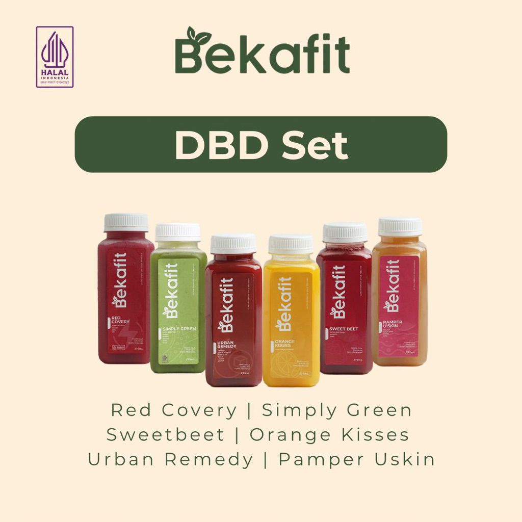

Bekafit DBD Set Cold Pressed Juice - Jus Sehat Untuk Menaikan Trombosit