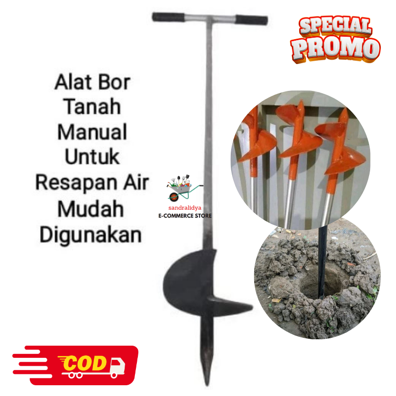 Alat Gali Bor Biopori Sumur Resapan Anti Banjir / Bor Biopori Alat Pelubang