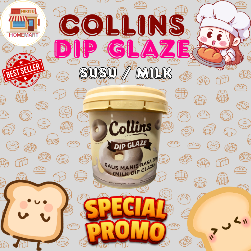 

Collins Milk Dip Glaze 300 GR / Collins Dip Glaze 300 GR TERMURAH!!