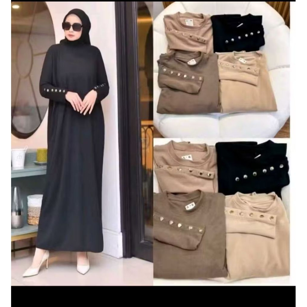 GAMIS INARA KANCING//DRESS INARA BUTTON KNIT