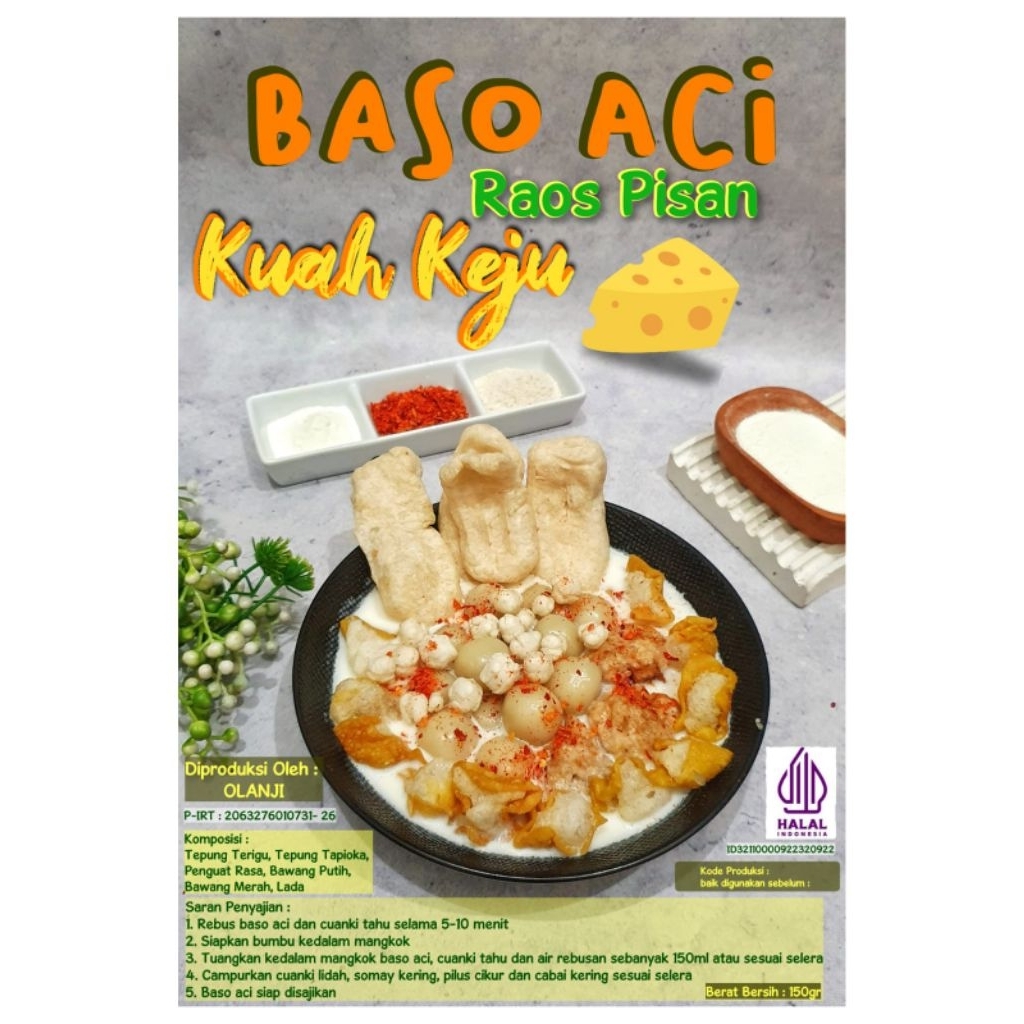 

Baso aci Kuah keju
