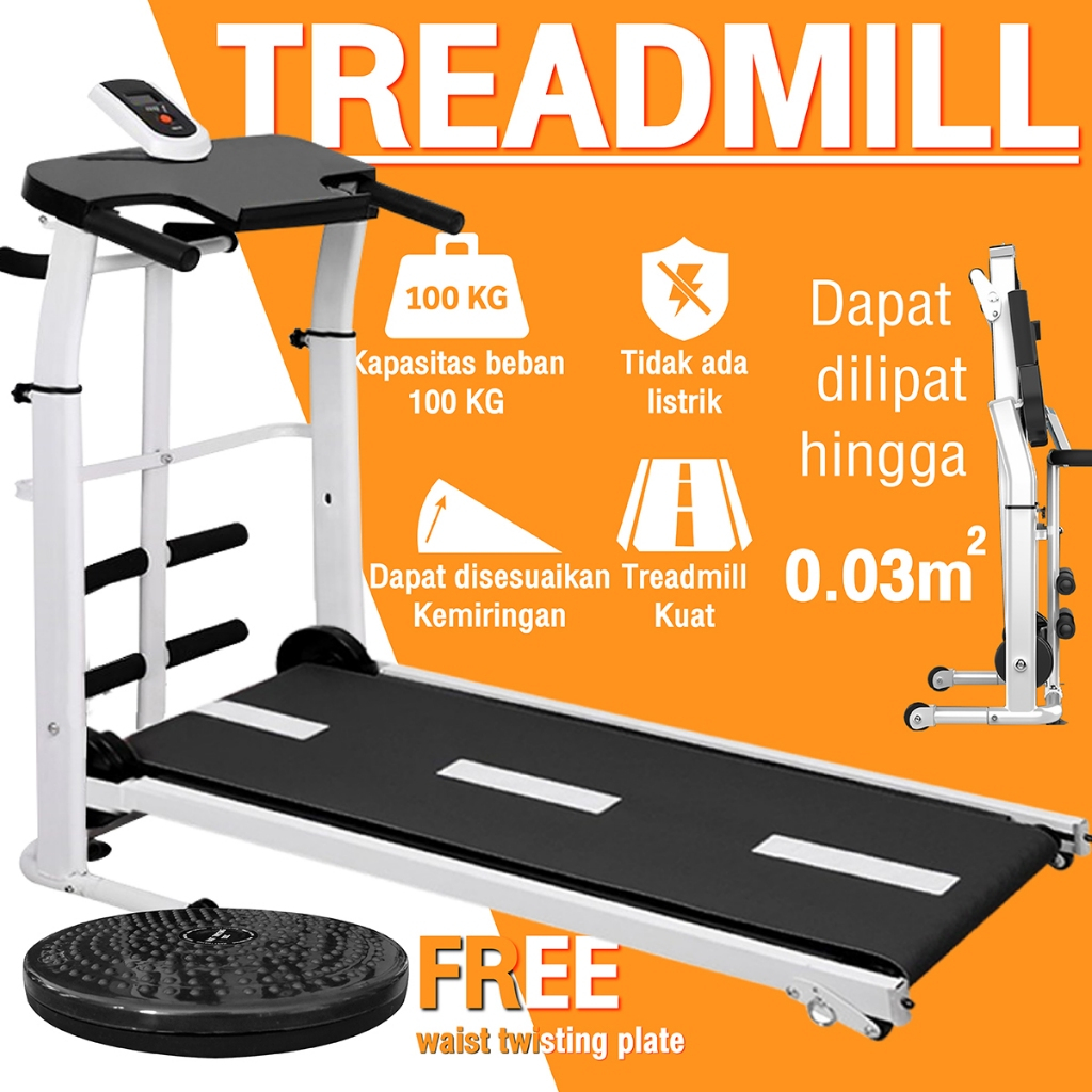 HTD Sport SH-306 Treadmill Lipat Alat Olahraga Cardio