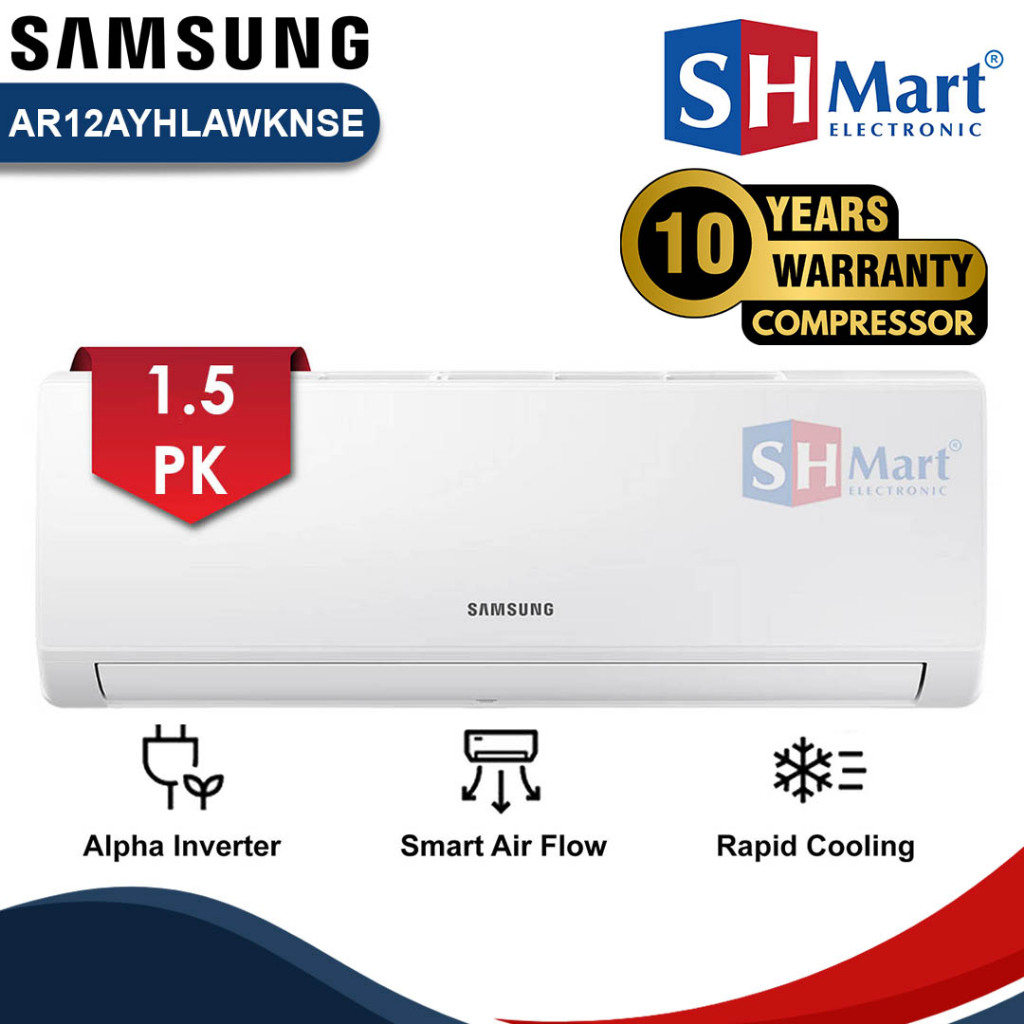 AC SAMSUNG 1.5 PK ALPHA INVERTER AR12AYHLAWKNSE (UNIT ONLY) - MEDAN