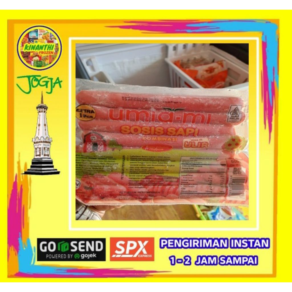 

Umiami sosis ulir sapi 500 gr, Jogja Frozen