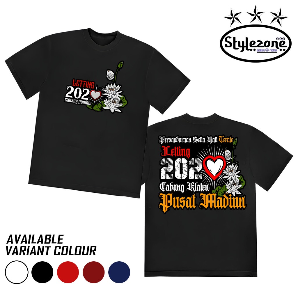 KAOS PSHT BAJU DISTRO CABANG KLATEN TERATE 2020 PSHT TERATE KAOS PRIA WANITA ASLI KATUN COMBED