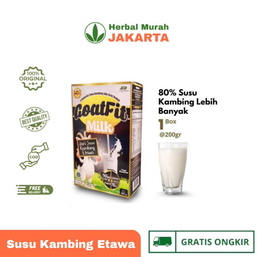 

Susu Kambing Etawa Goatfit Kolostrum 200gr | Plus Susu Kambing 80% Asli Original