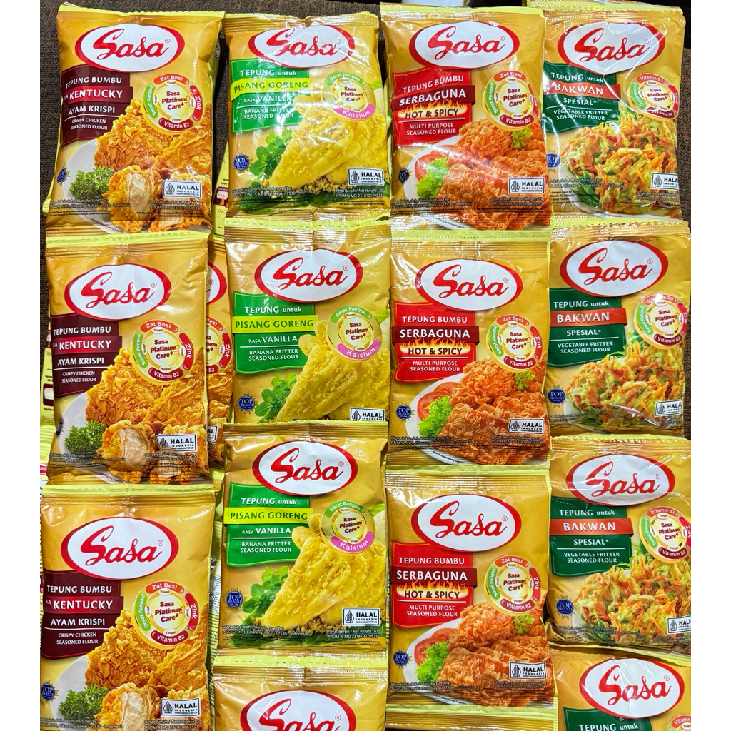 

Sasa Tepung Bumbu 70gr x 10renceng