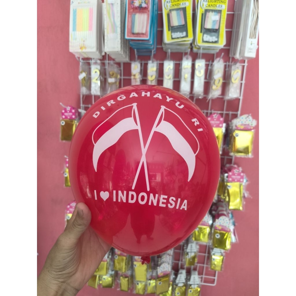 Balon Dirgahayu merah putih/ Balon merah putih