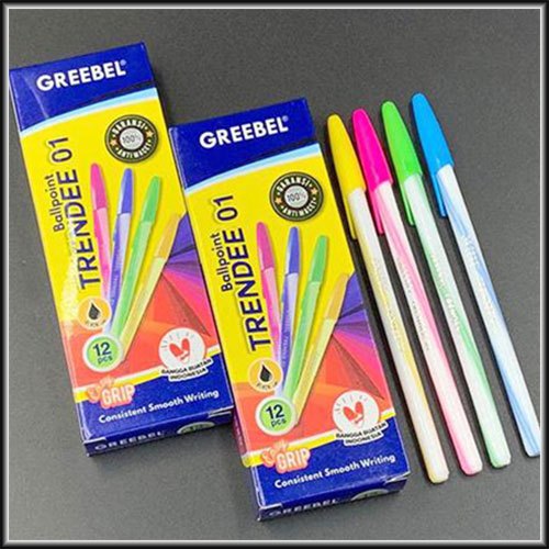 

Pulpen Lilin Ulir Warna Warni Tinta Hitam XData M-1 M-2 Greebel Trendee Nevada Direct Fill Ballpoint Pen Black Ink