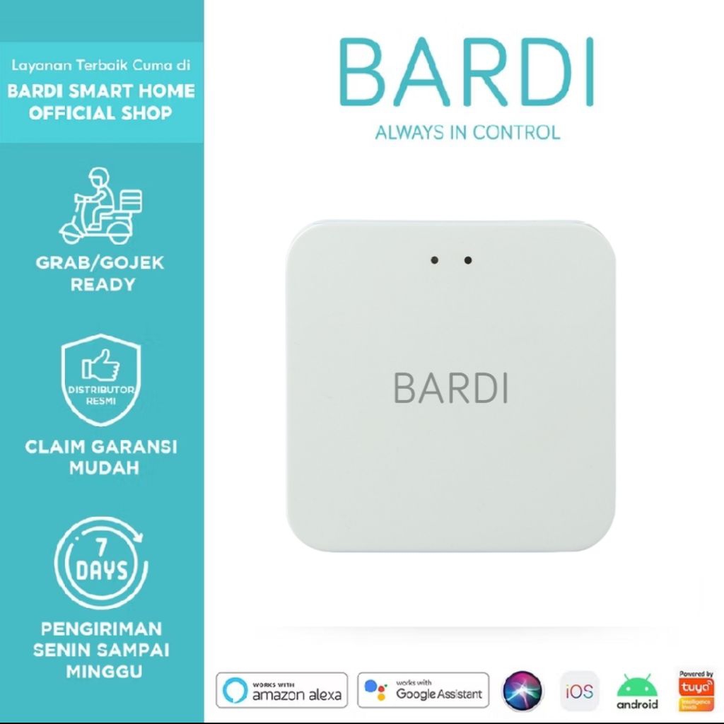 BARDI OFFICIAL Smart Home Zigbee /Bluetooth Gateway WIFI  Garansi Resmi 1 Tahun
