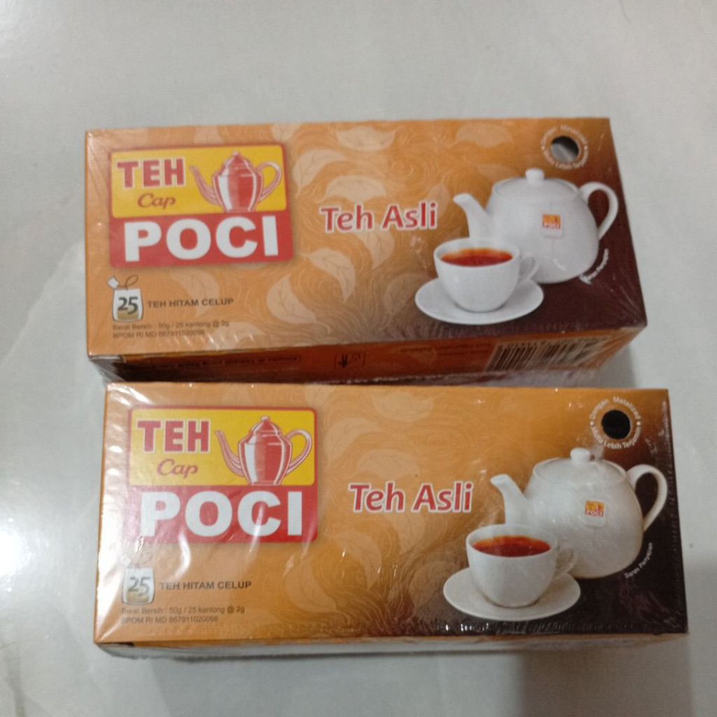

teh cap poci teh asli teh hitam celup 50g/25kantong