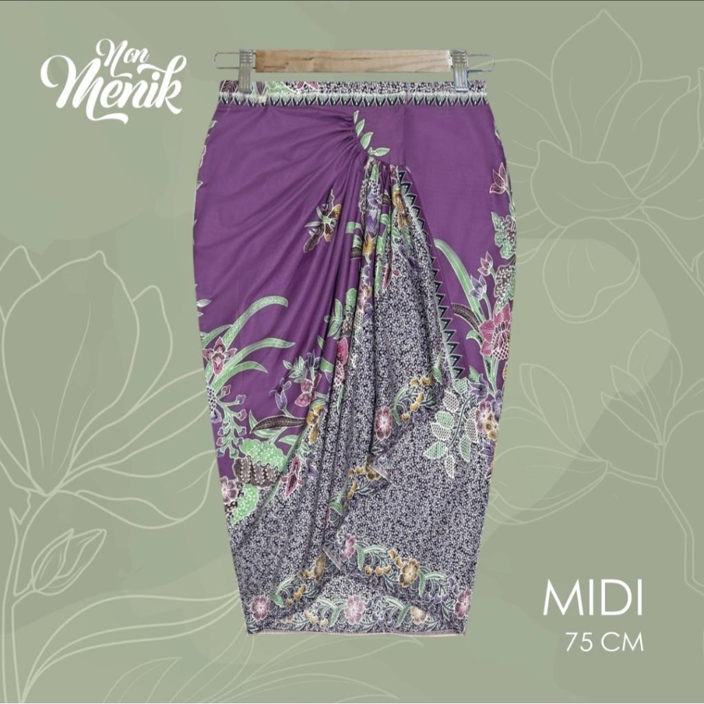 ROK LILIT BATIK WARNA UNGU PREMIUM