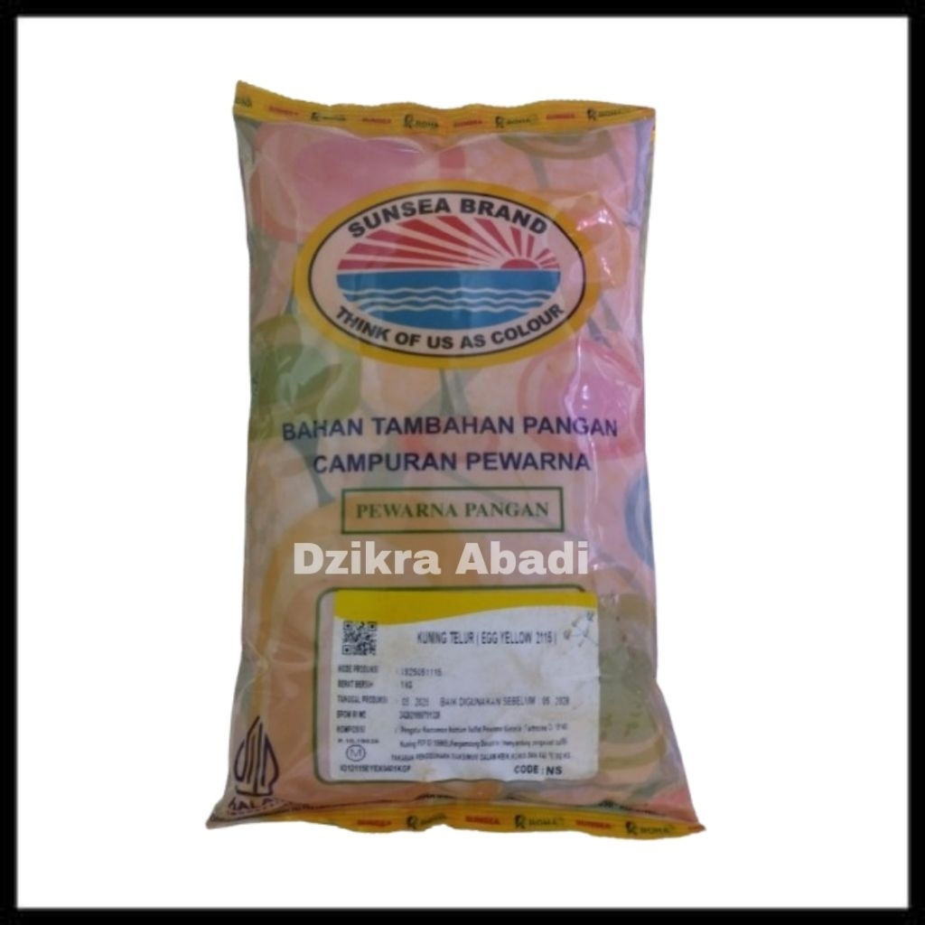 

Pewarna Makanan Bubuk Egg Yellow Kuning Telur 2115 ( ROHA ) 1 kg