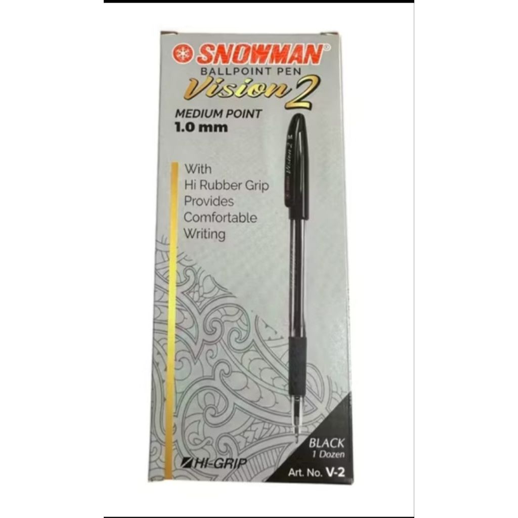 

(LUSIN) PENA / PULPEN SNOWMAN V2 1.0MM (MIN ORDER 3 LUSIN)