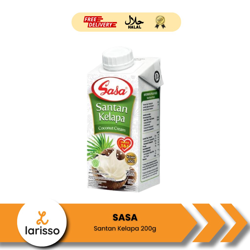 

Sasa Santan Kelapa 200ml - Santan Instan/Santan Siap Pakai