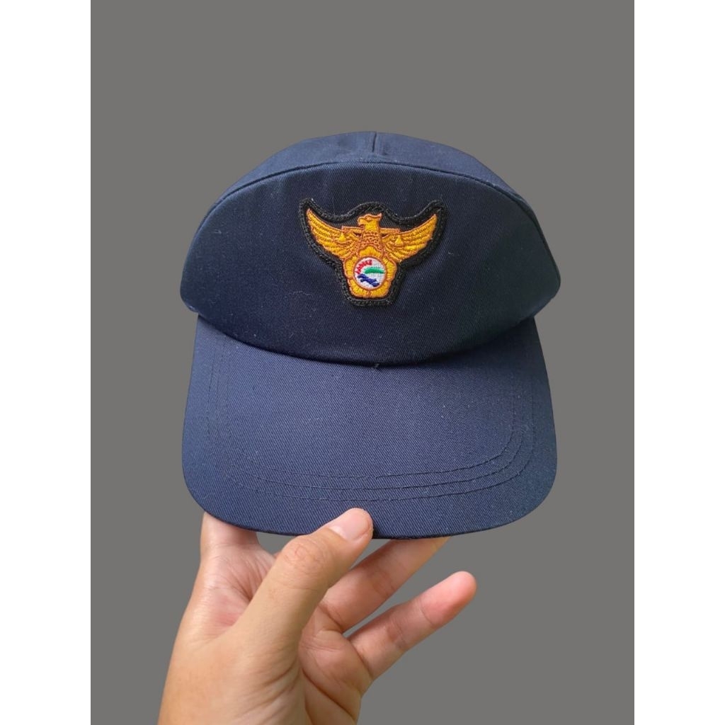 Patrol Caps Topi Lapangan Korean National Police Polisi Korea Reflektor Melingkar Like New (14)