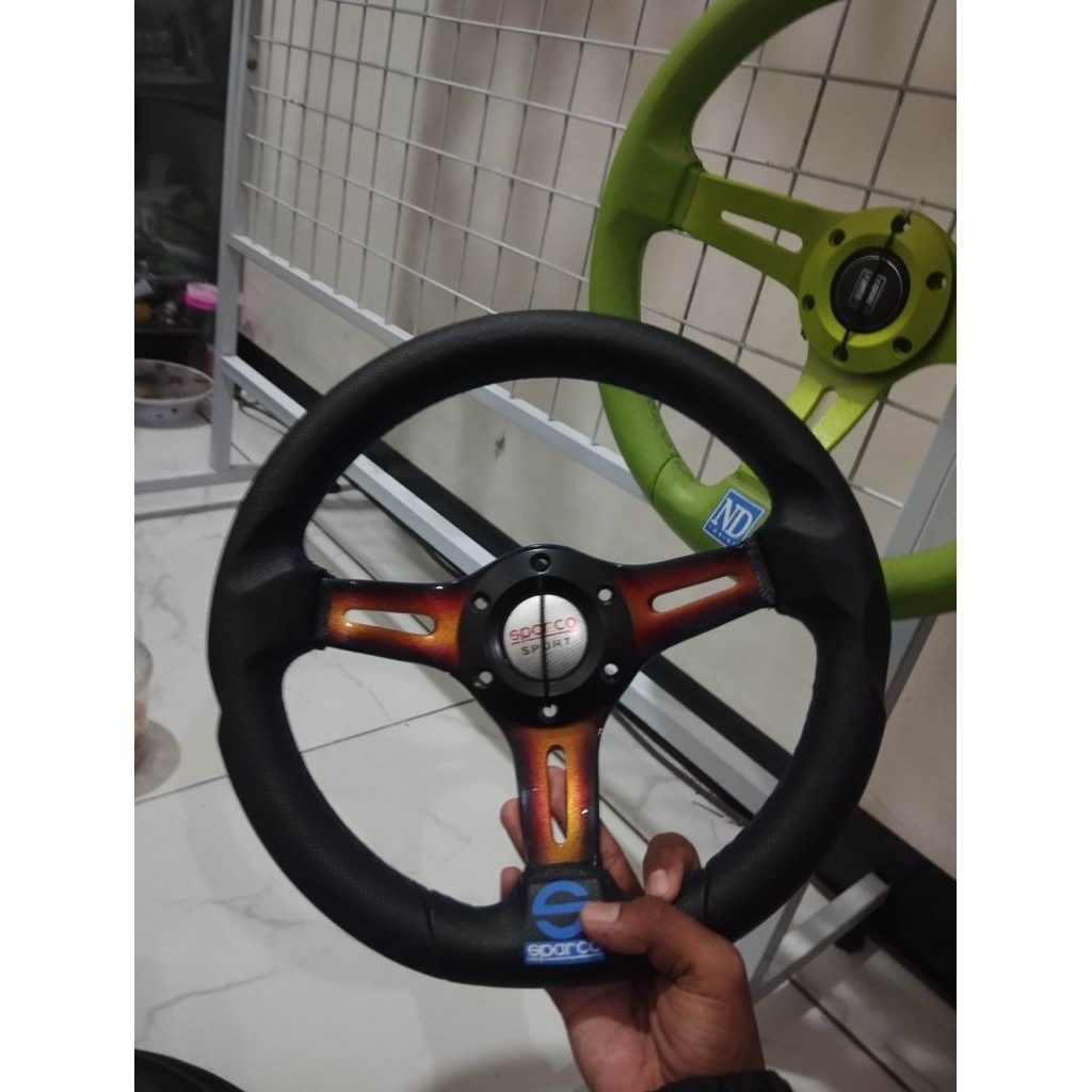 STIR SPARCO COKLAT STIR RACING UNIVERSAL MOBIL DAN TRUK INTERIOR