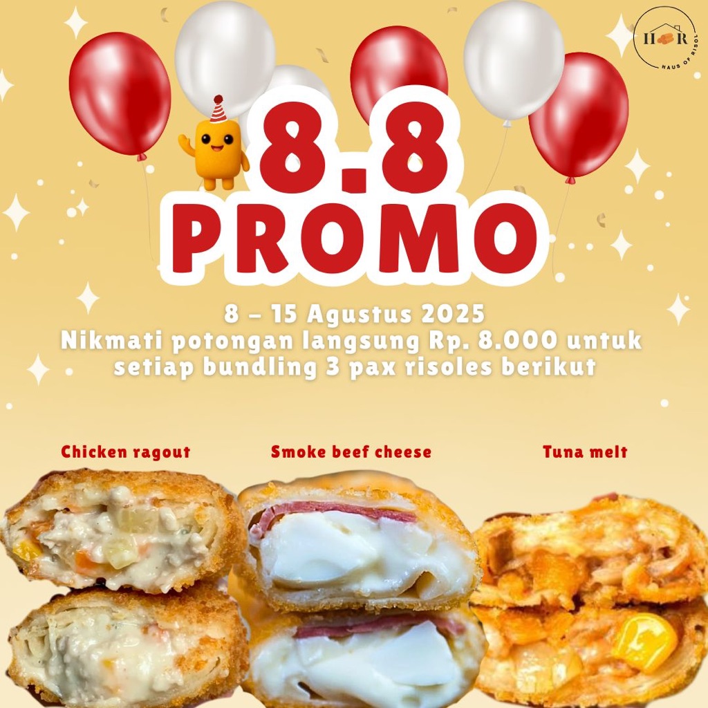 

HAUS OF RISOL - BUNDLING (B) 3 PACK RISOLES PROMO 8.8